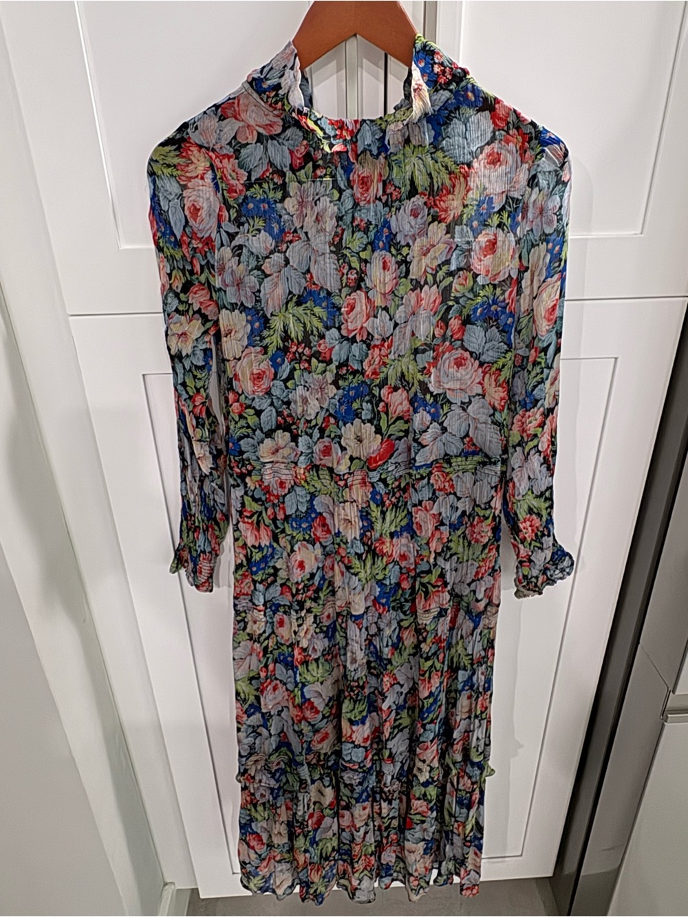 Anthropologie The Marais Printed Chiffon Maxi Dress - Picture 10 of 16